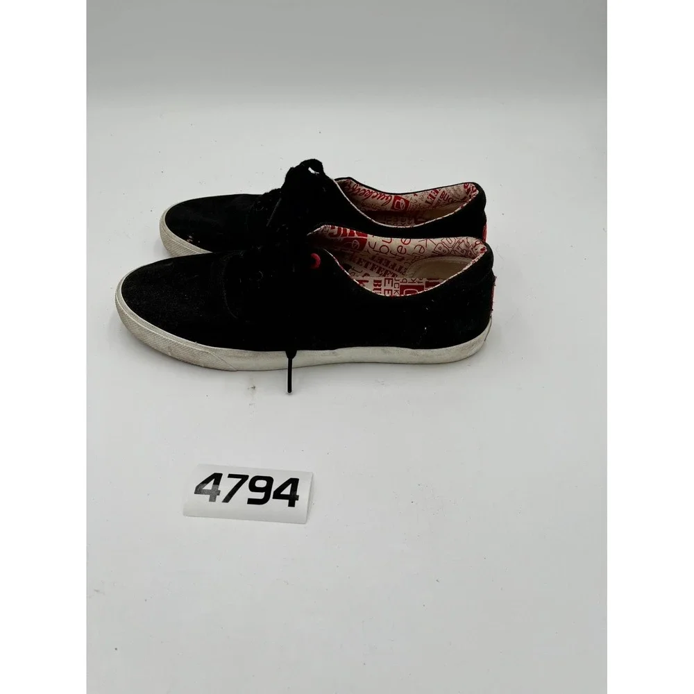 BucketFeet Basic Lace Up 10100-0017-100 Sneakers Shoes Mens US 11 Black Low Top‎